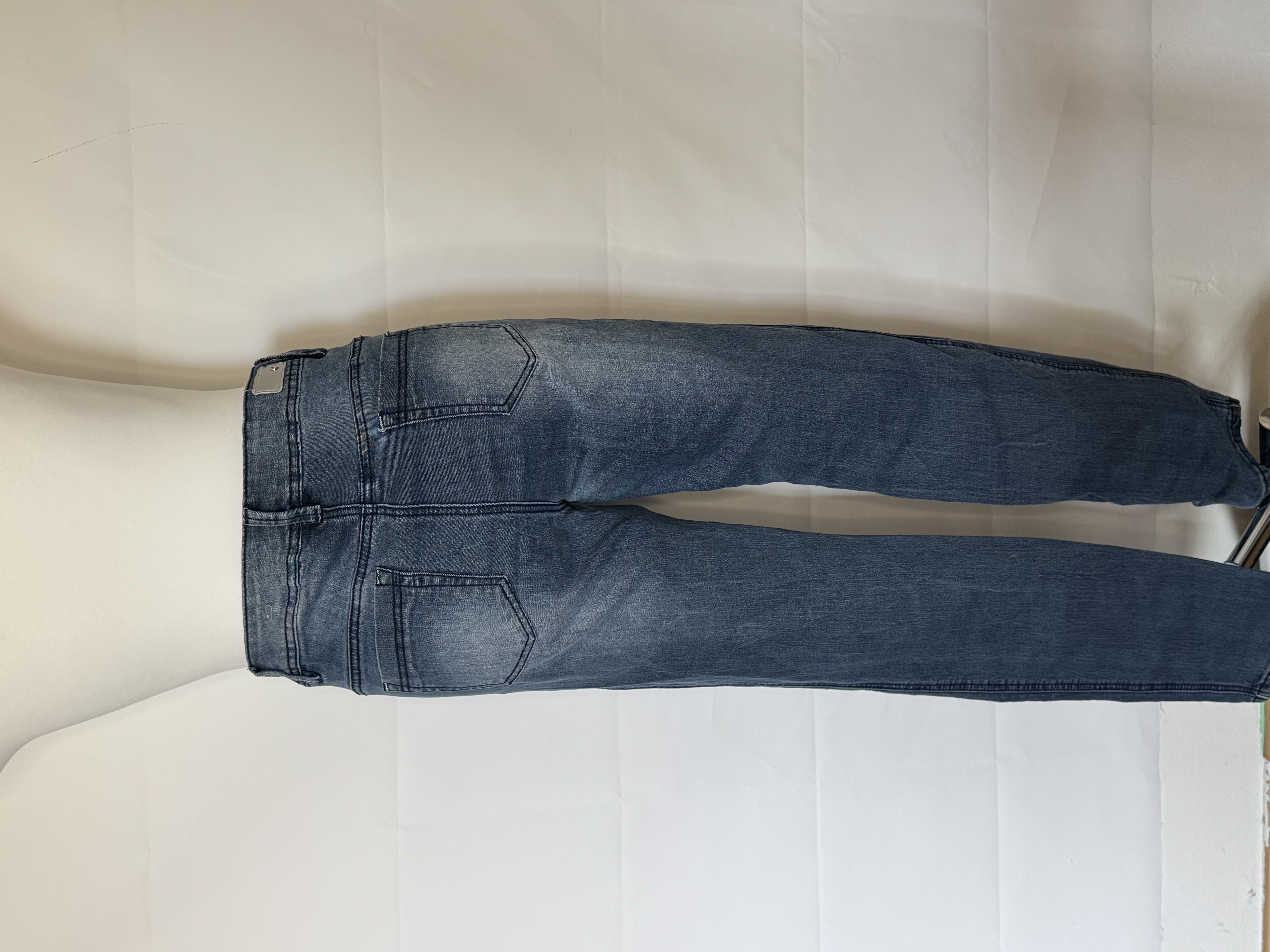 Modré skinny džíny