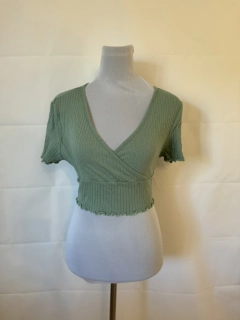 Crop top - zelený
