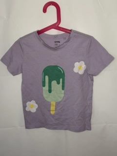 Fialové triko s potiskem nanuku
